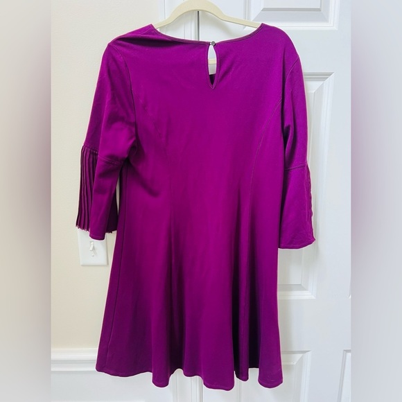 Stunning purple Halston dress size 14P - Picture 4 of 6